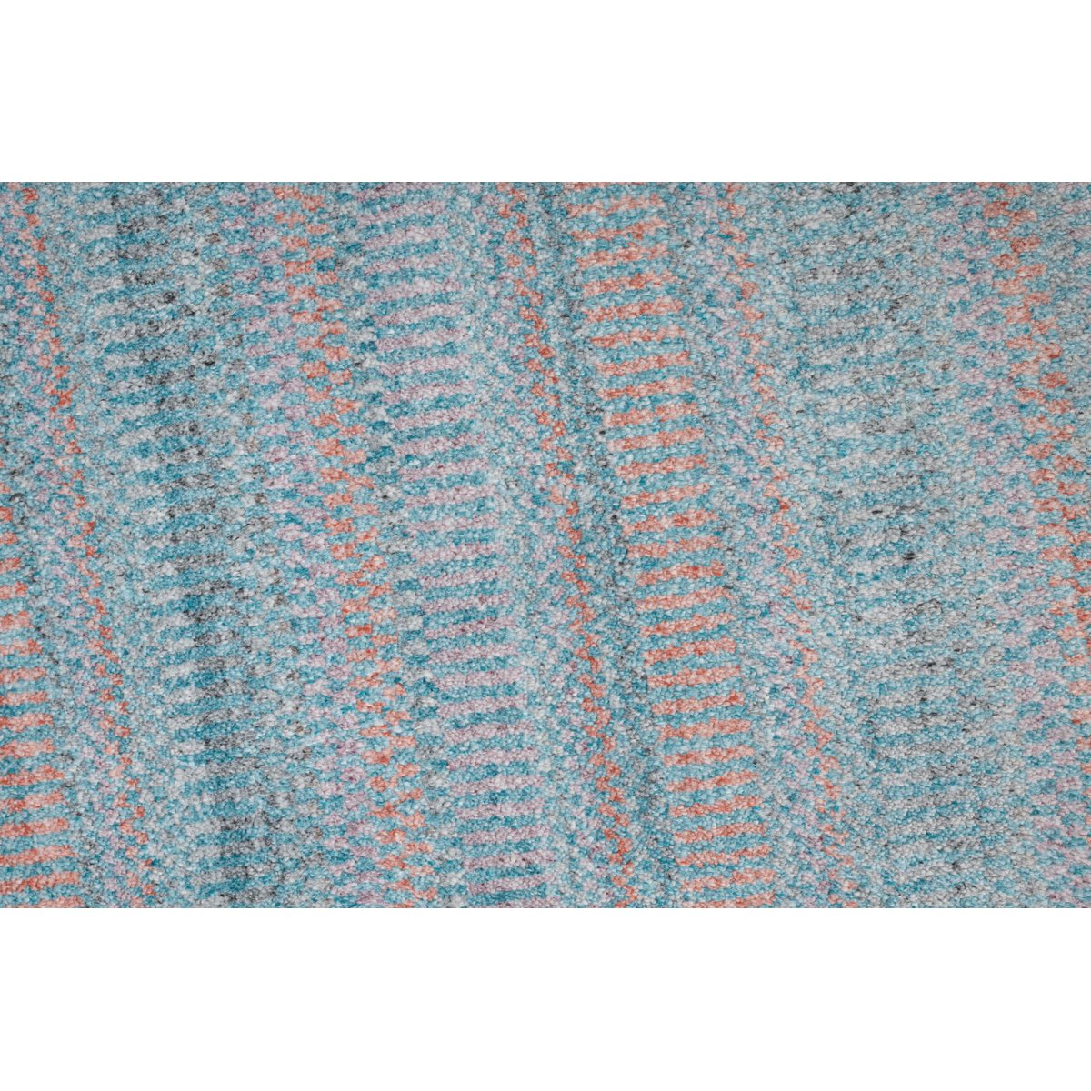Tapis MYSORE, tufté main, 100% viscose, plat orange multicore, THEKO