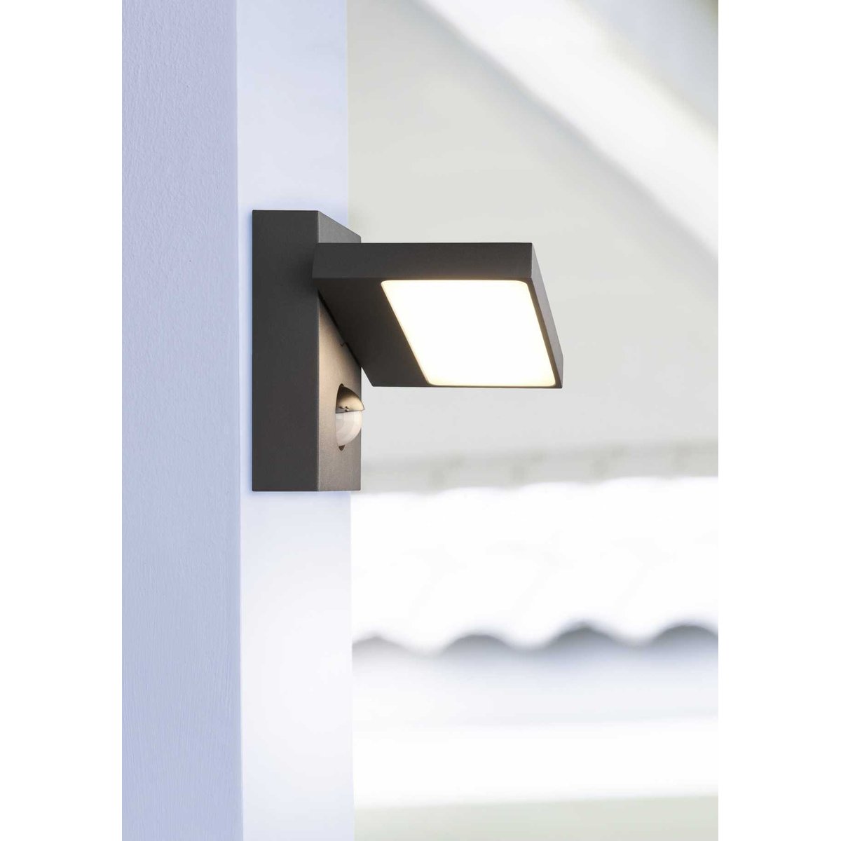 Applique extérieur led à détecteur de mouvement Horton anthracite, TRIO