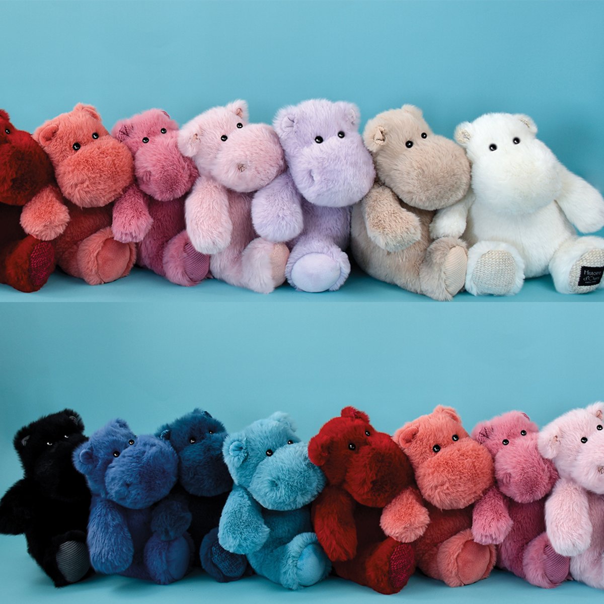 Peluche hip'pop 40 cm bleu canard, HISTOIRE D'OURS