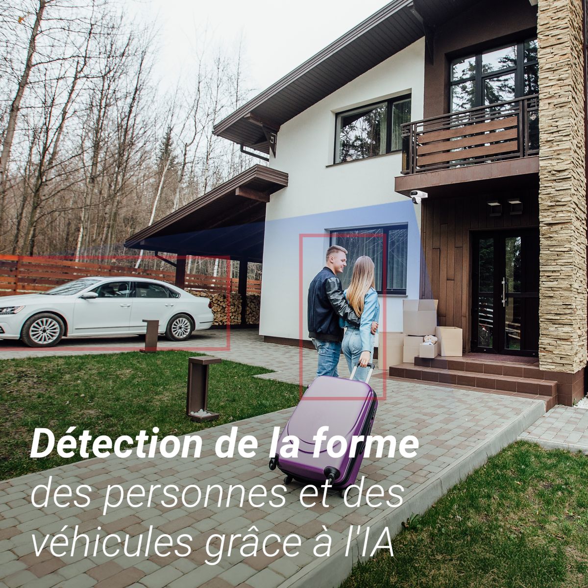 Caméra de surveillance H90 - Double optique 2K+ motorisée couleur unique, EZVIZ