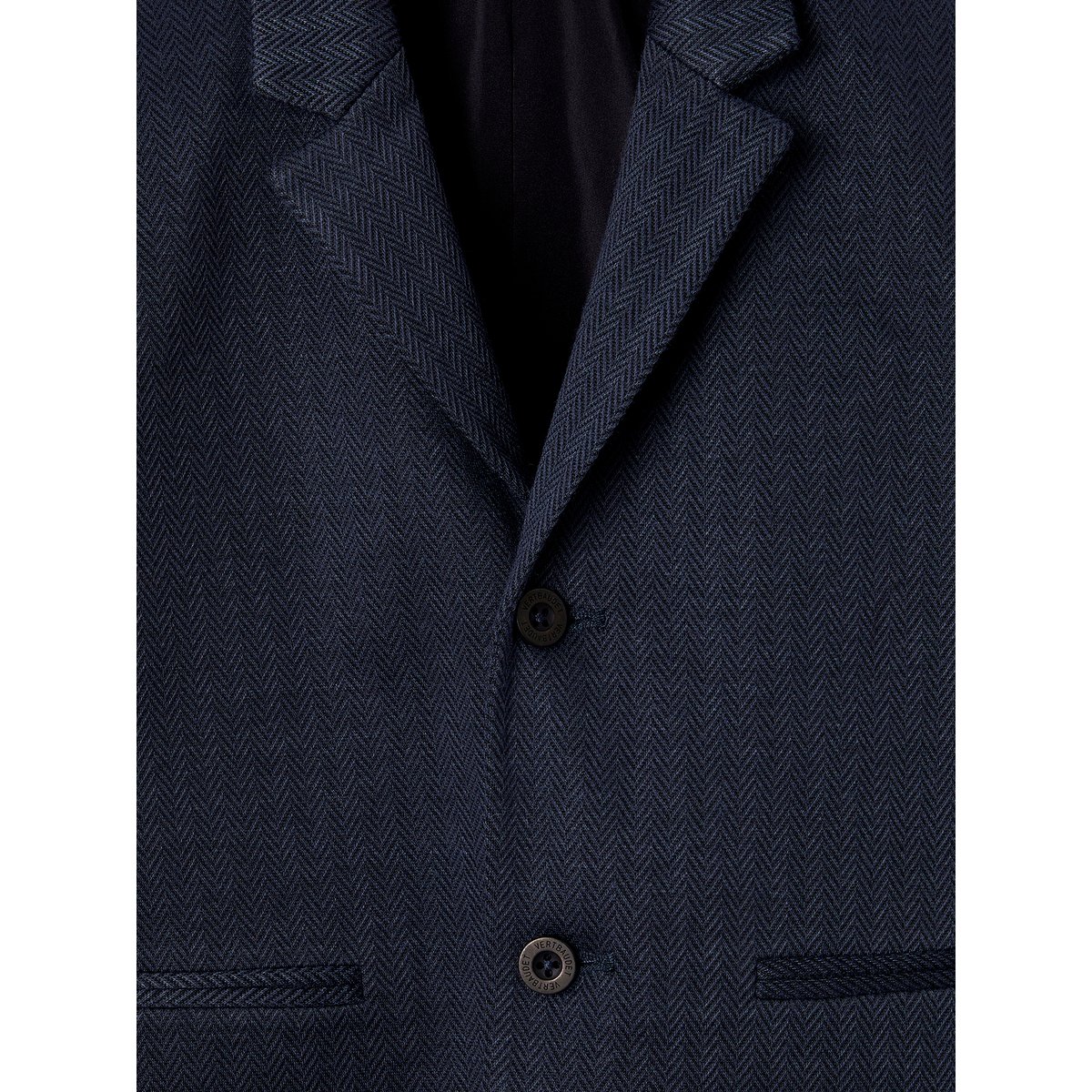 Veste chevrons marine, VERTBAUDET