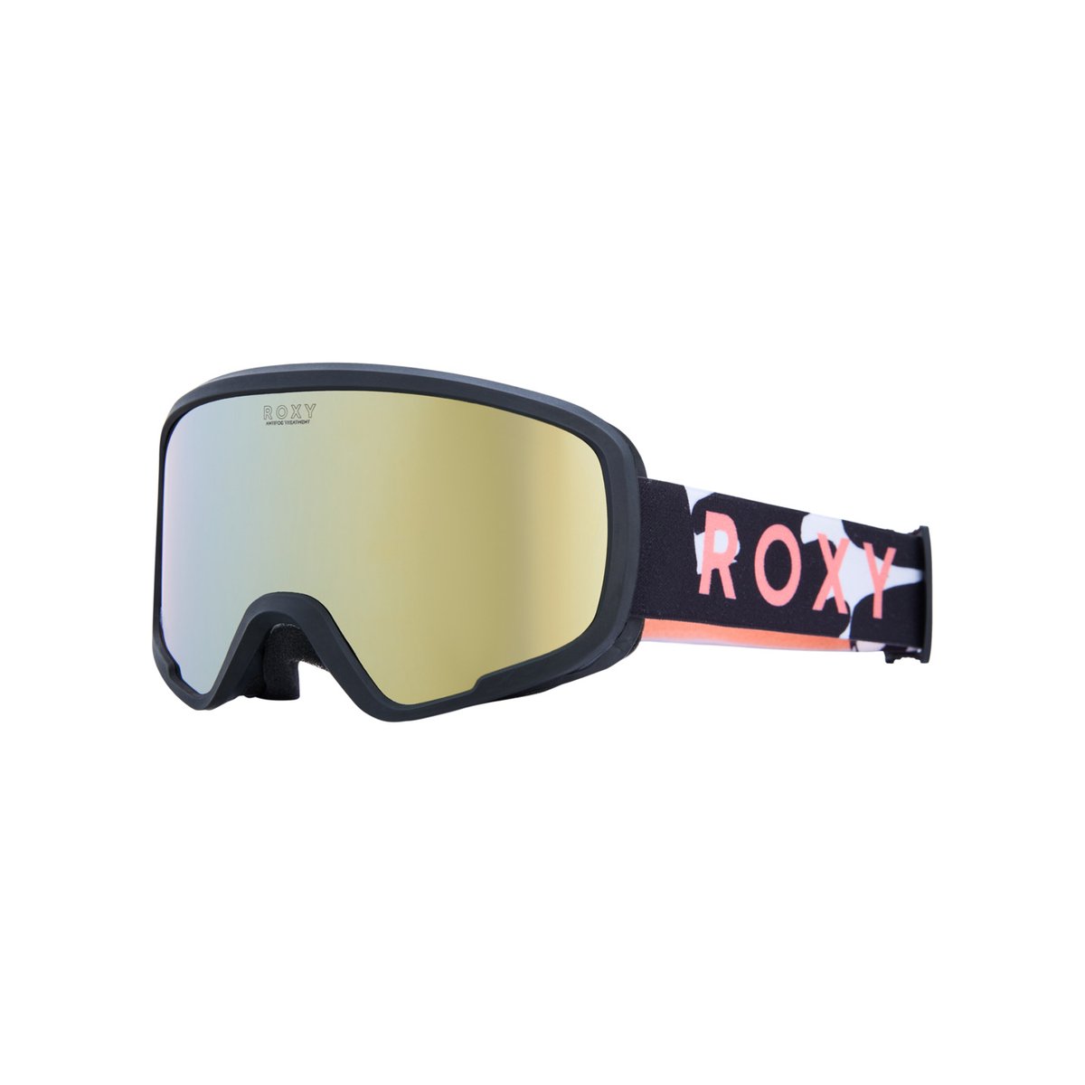 Masque de ski/snowboard MISSY. noir big flowers/clux ml orange s3, ROXY