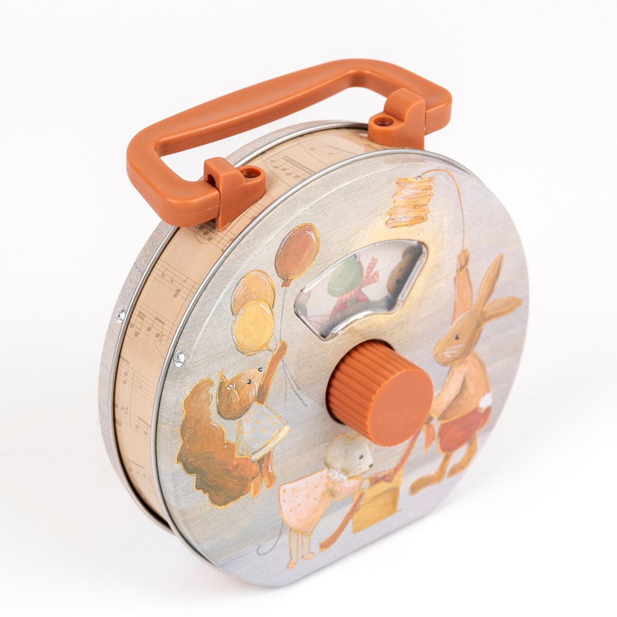 Boîte à musique gris, orange, beige, EGMONT TOYS
