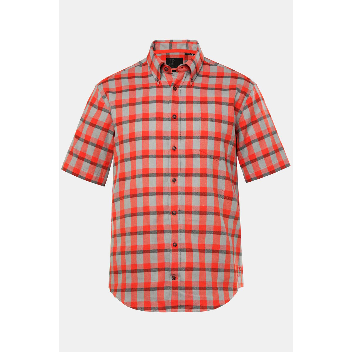 Chemise à carreaux rouge orange, JP1880