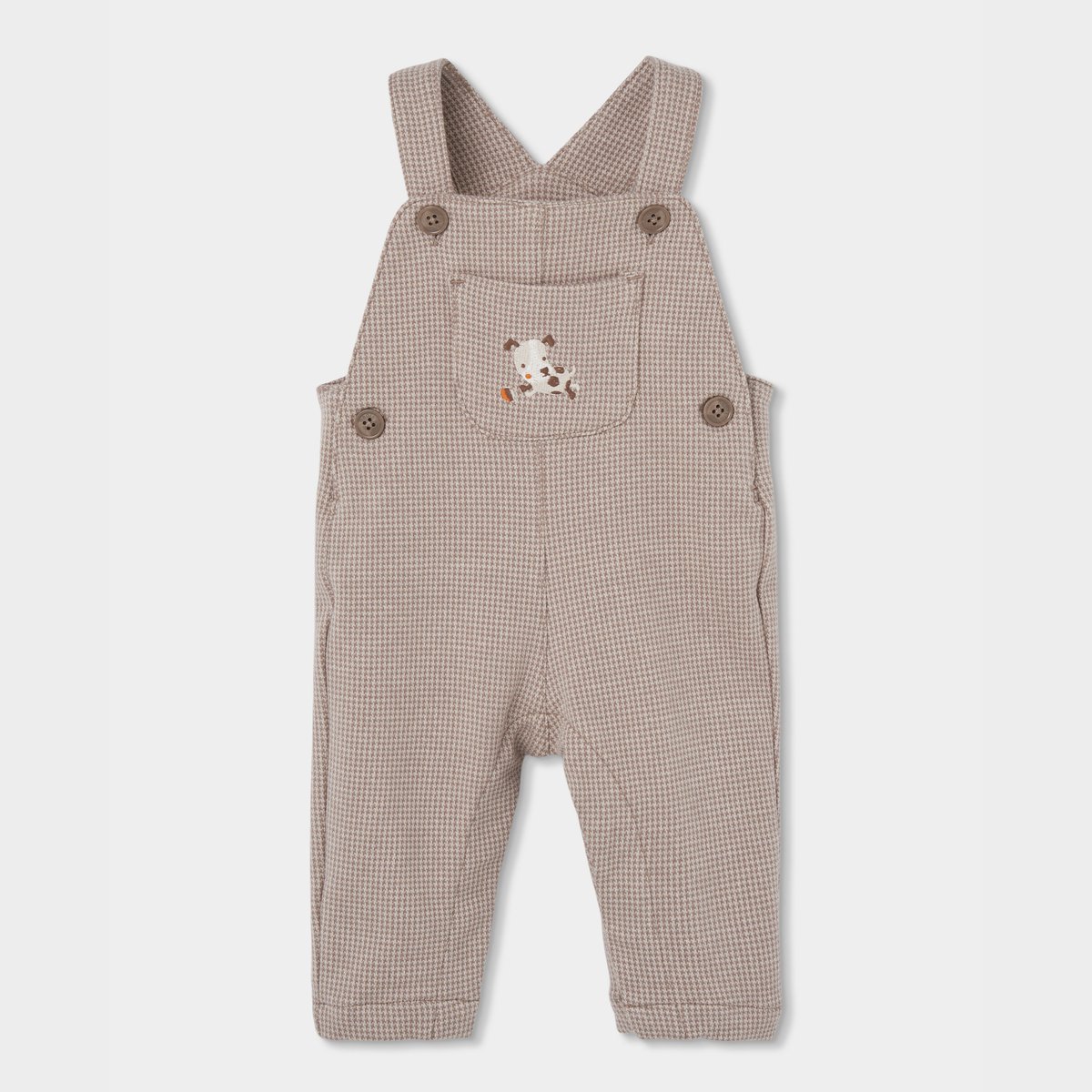 Ensemble bébé garçon maille carreaux broderie petit chien multicolore, BOBOLI
