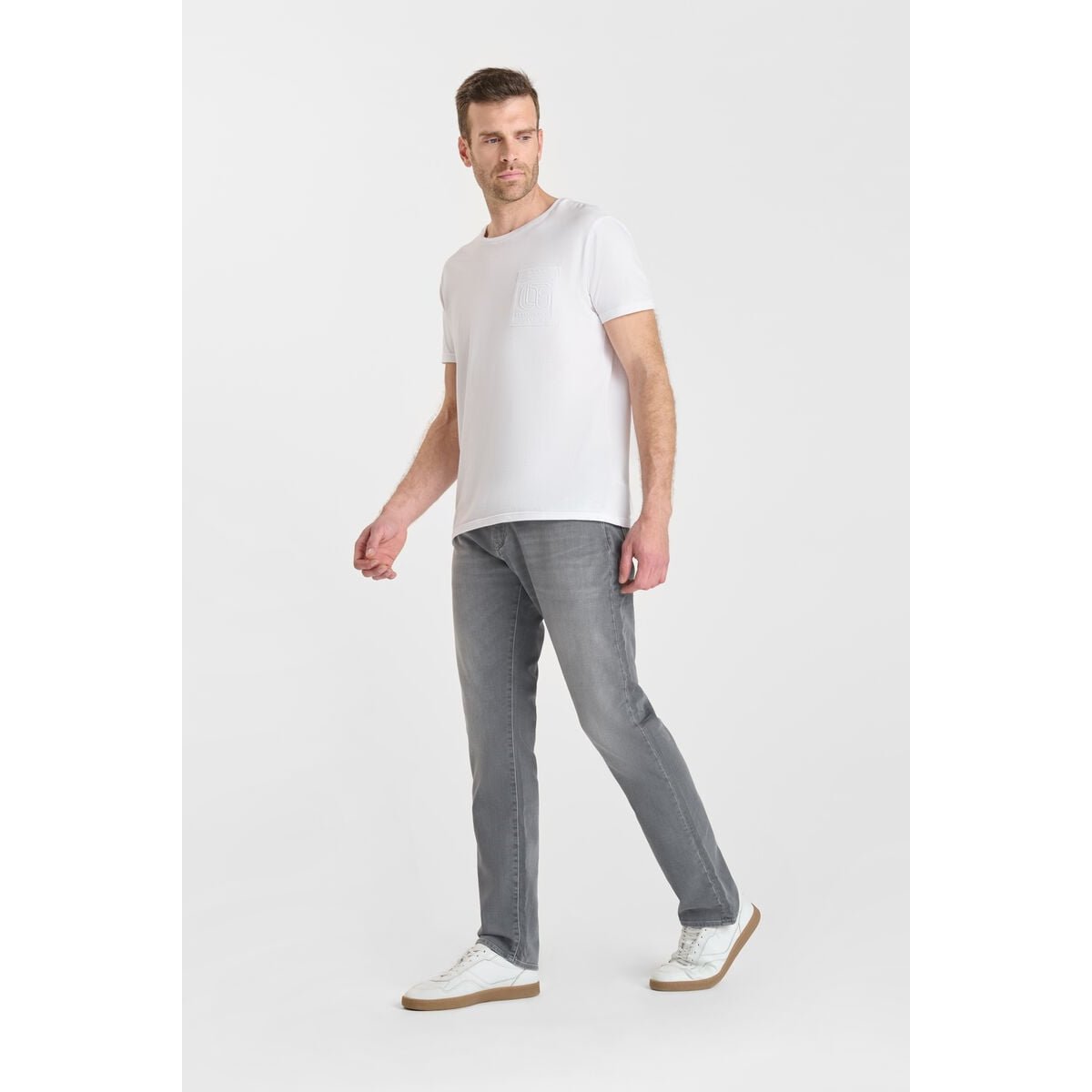 Jeans droite jogg 800/12 regular , longueur 34 grey, LE TEMPS DES CERISES