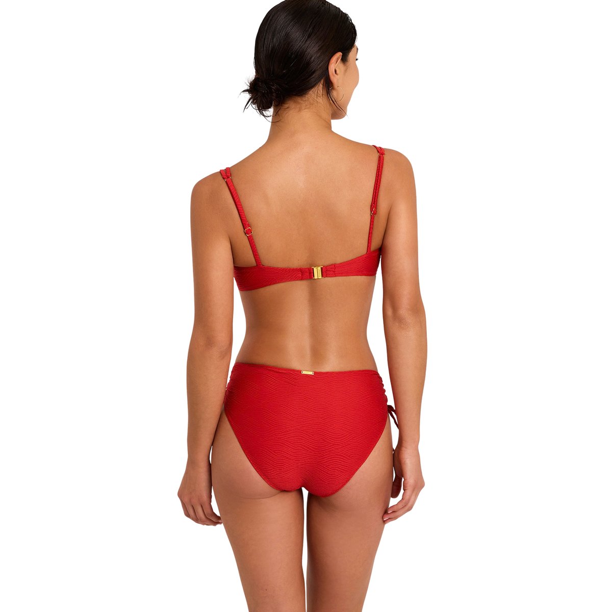 Bas maillot slip de bain taille haute NAUTILUS rouge, SELMARK MARE