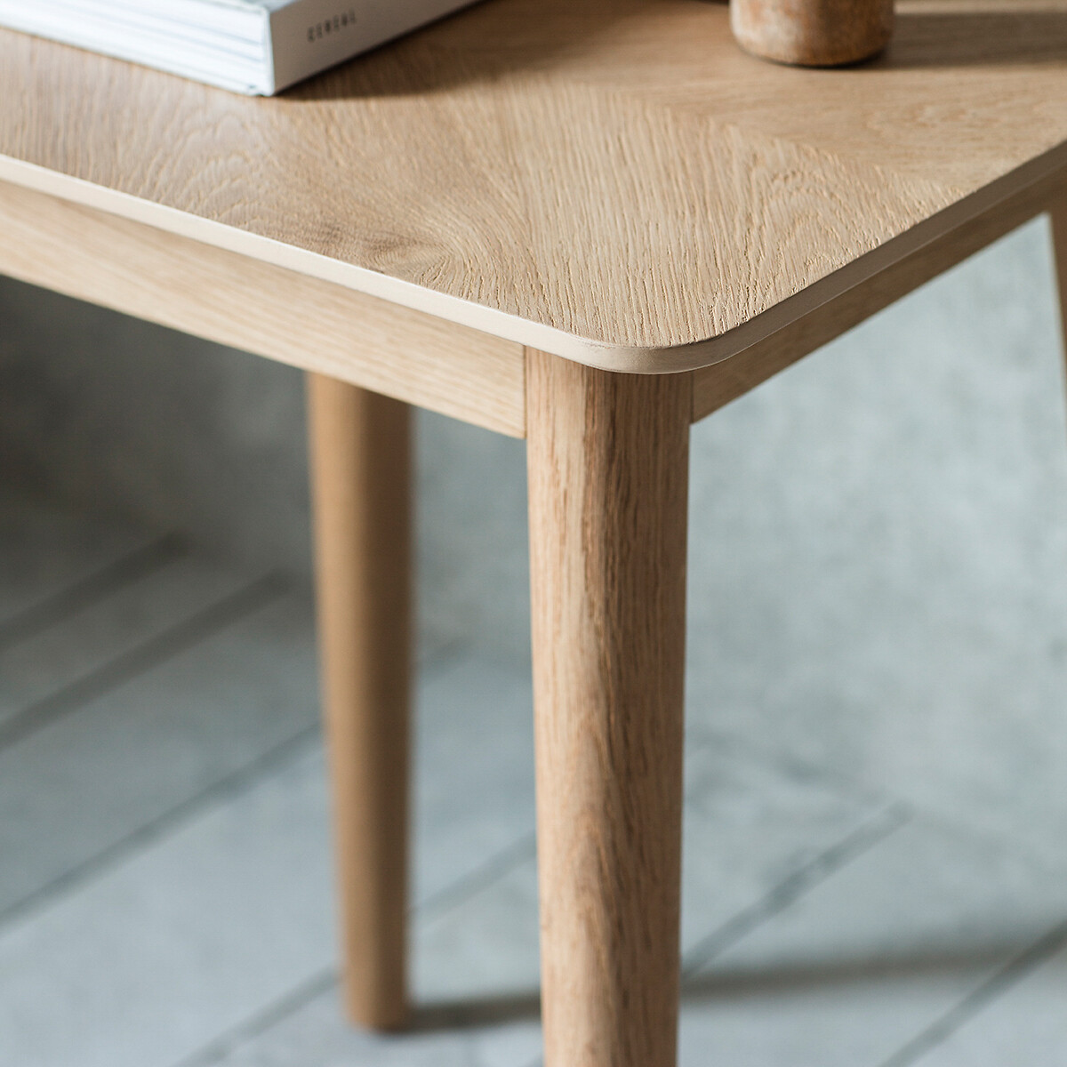 Dhule Herringbone Oak Side Table light wood, ÉDITÉ