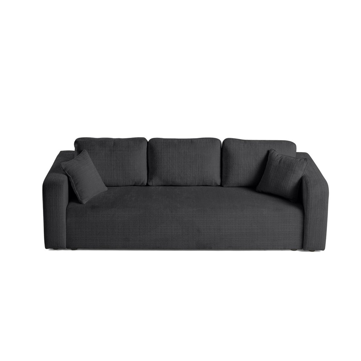 Canapé Convertible 3 places - MIRO gris anthracite, BEST MOBILIER