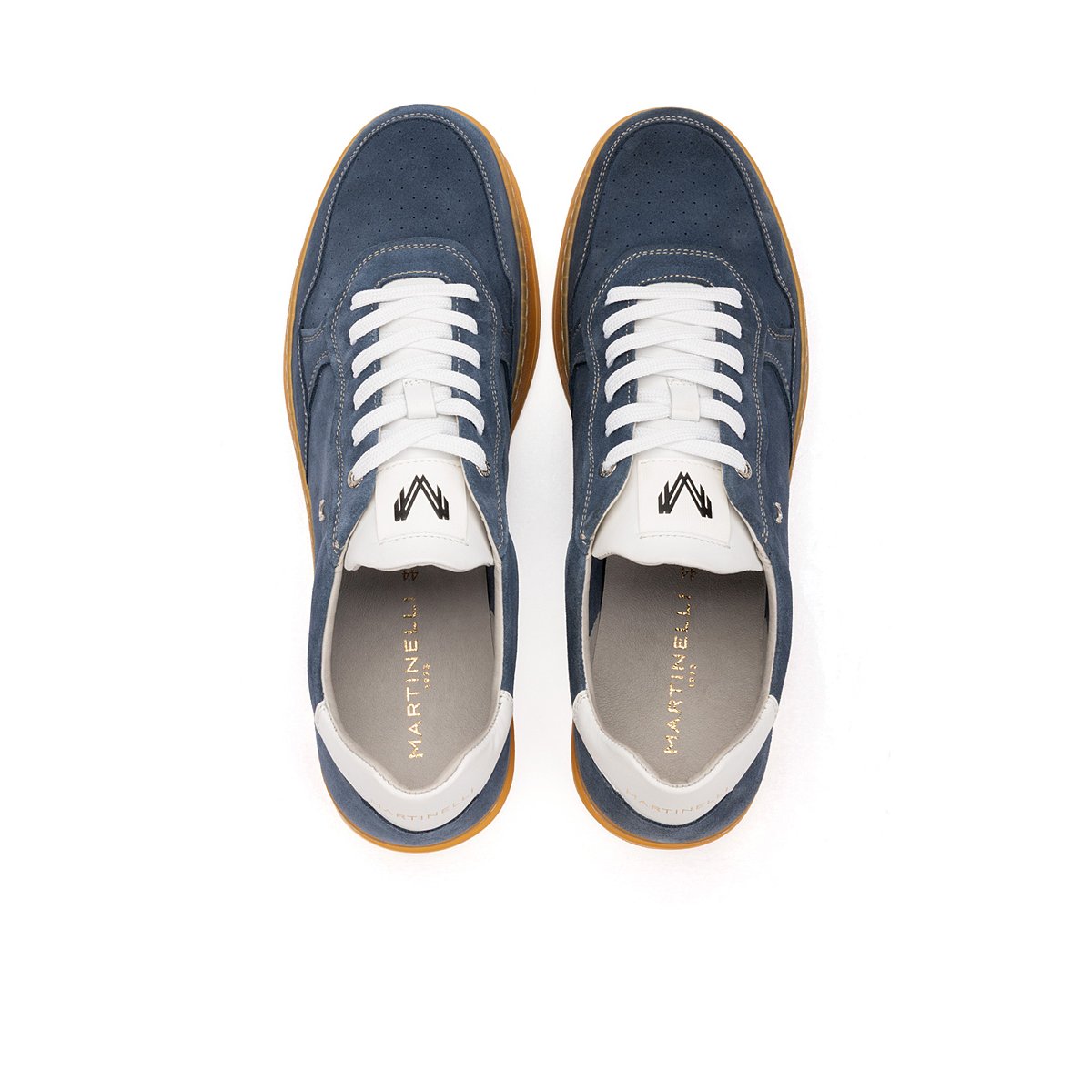 Baskets cuir Seaford azulmar, MARTINELLI