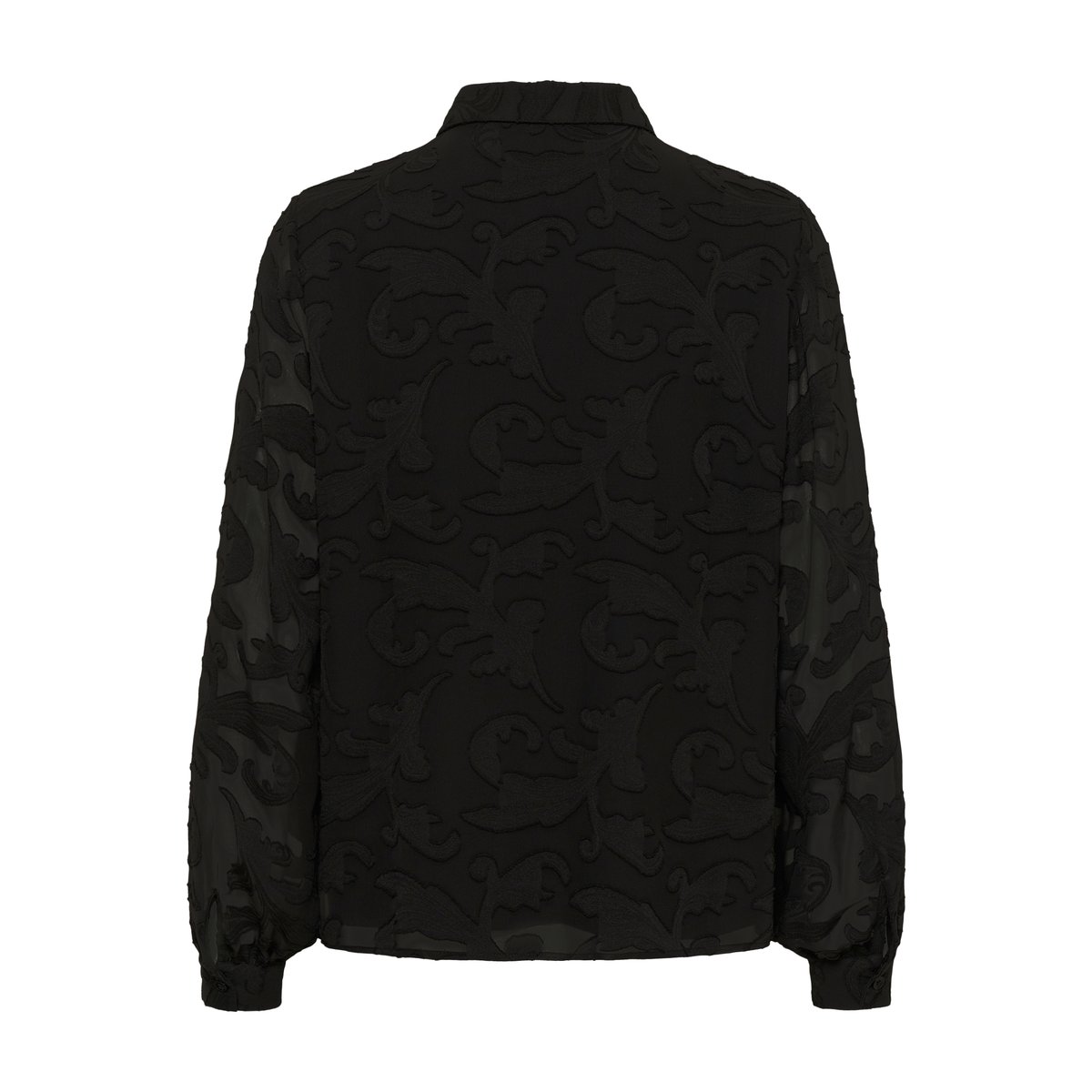 Chemise à manches longues noir pitch black, CREAM