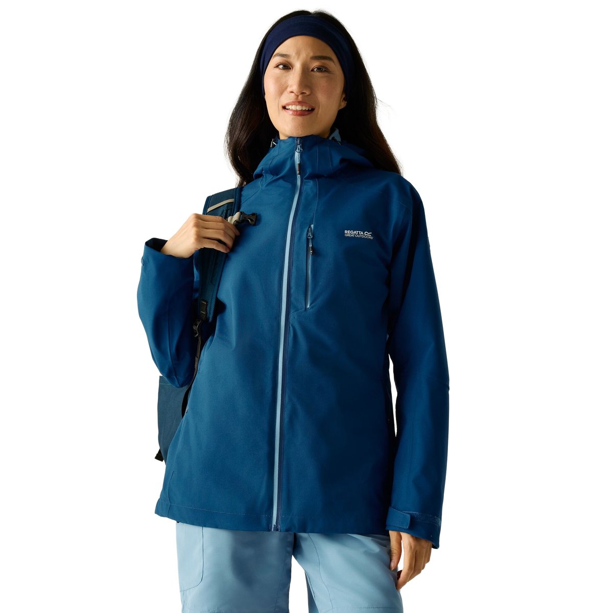Veste imperméable à capuche BIRCHDALE bleu, REGATTA