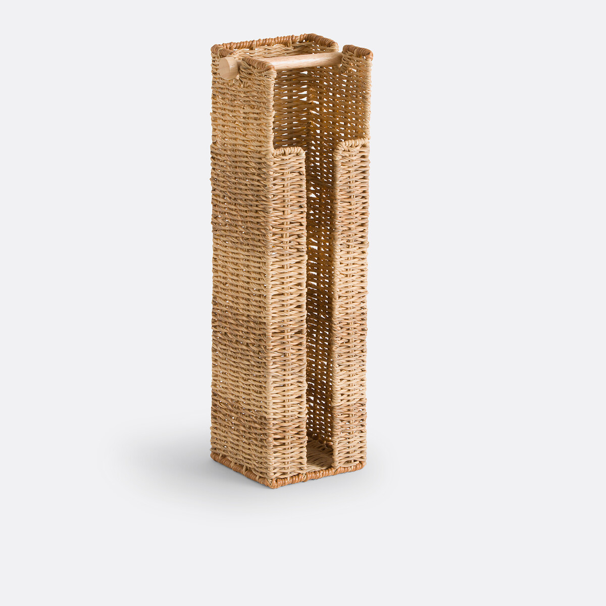 Cesto com suporte e arrumação para rolos de papel higiénico, Asyar natural, LA REDOUTE INTERIEURS