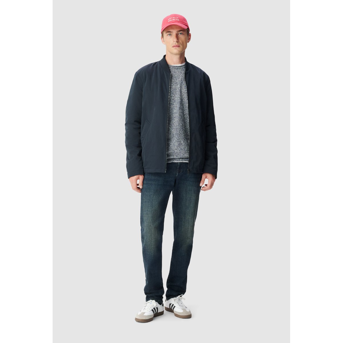 Blouson parementure et capuche amovibles bleu marine, IKKS