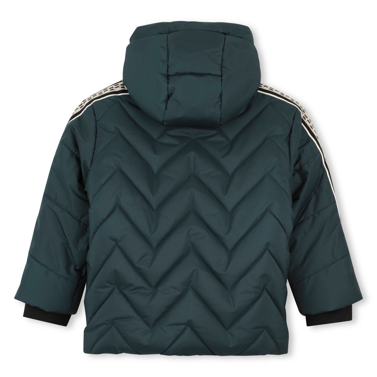 Doudoune à capuche bottle green, KARL LAGERFELD KIDS