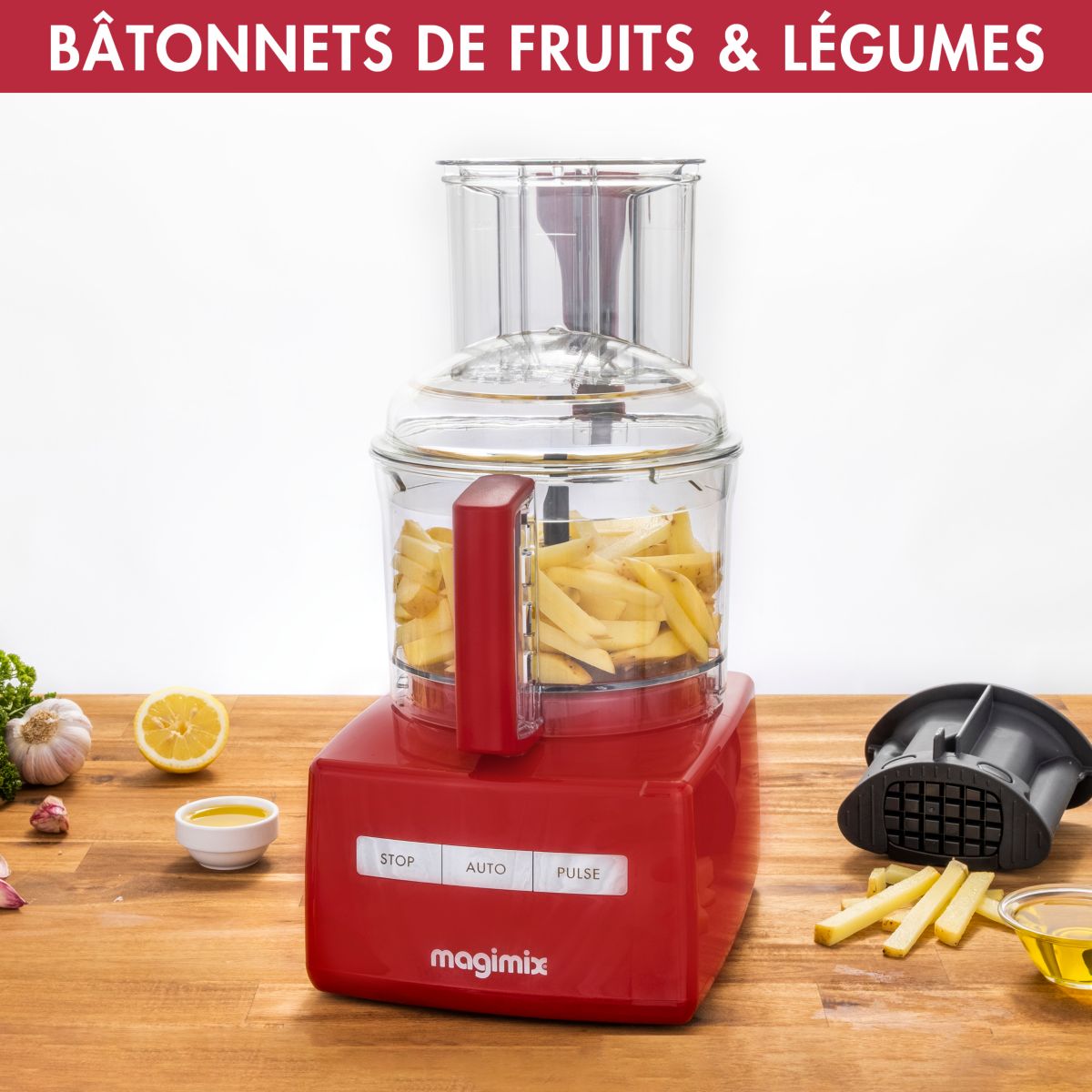 Découpe 17639 Coffret Cubes et Batonnets gris, MAGIMIX
