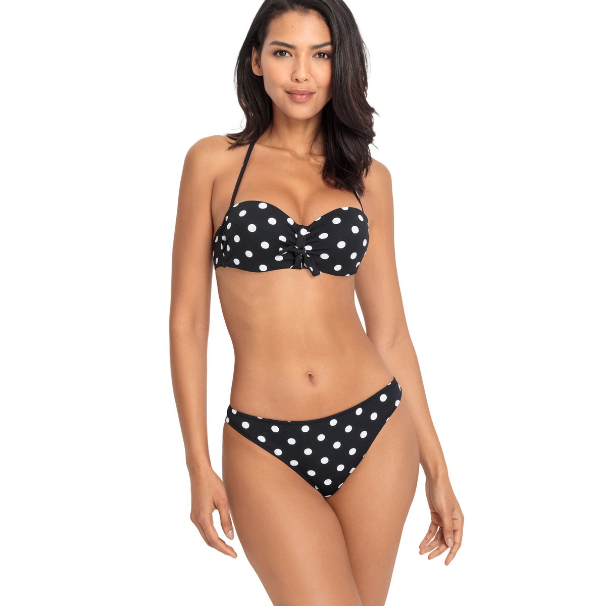 Haut maillot de bain bandeau armaturé préformé Powder noir, LASCANA