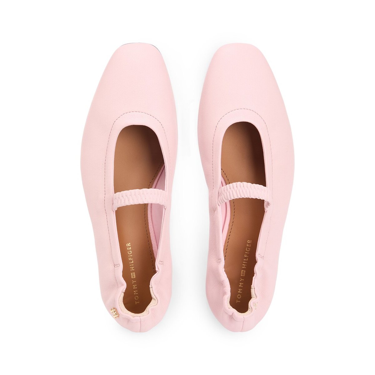 Soft Leather Mary Jane Ballet Pumps pale pink, TOMMY HILFIGER