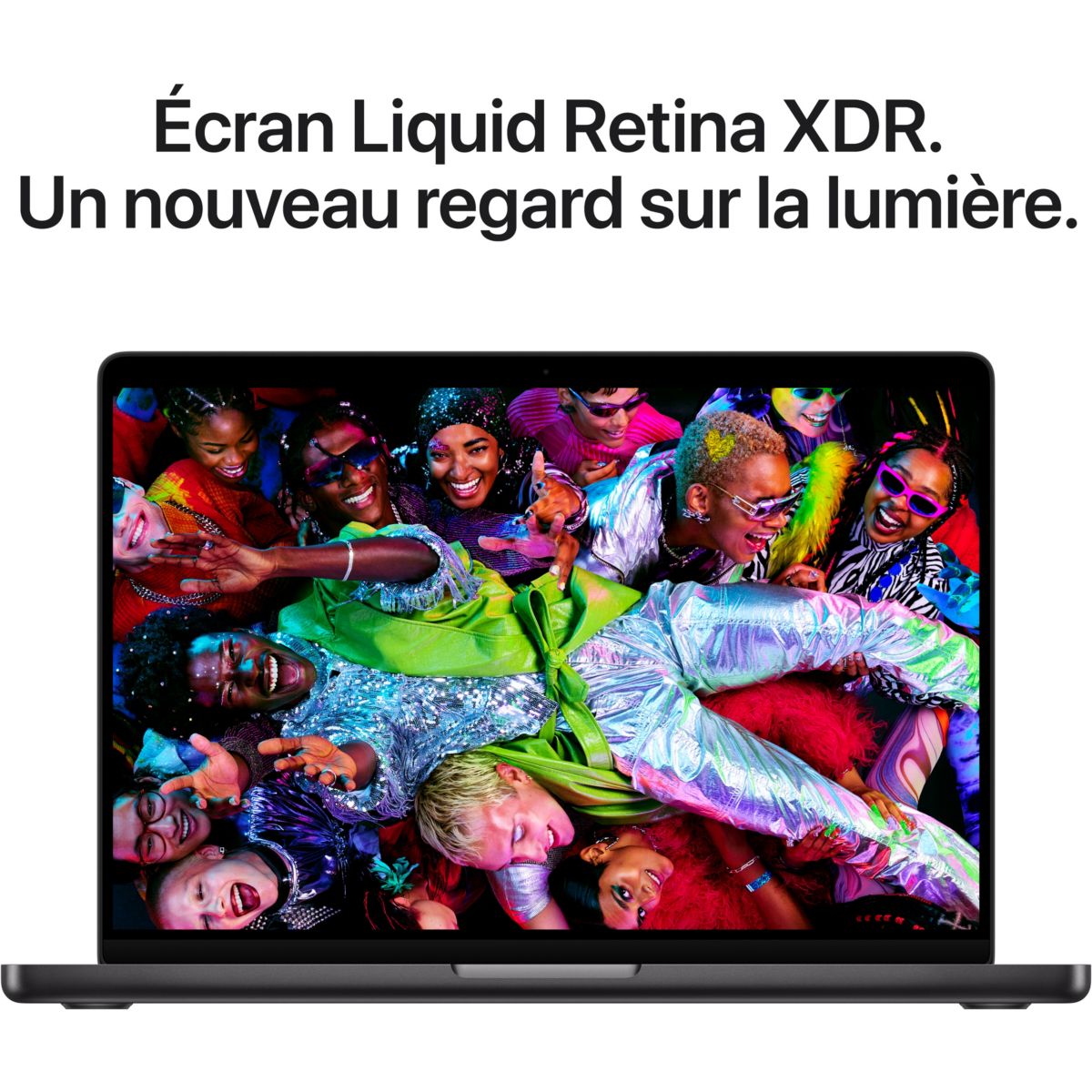 Ordinateur Apple Pro 14" Puce M5 CPU 10 / GPU 10 coeurs Mémoire RAM 24Go Stockage 1To SSD XDR Noir sidéral couleur unique, APPLE