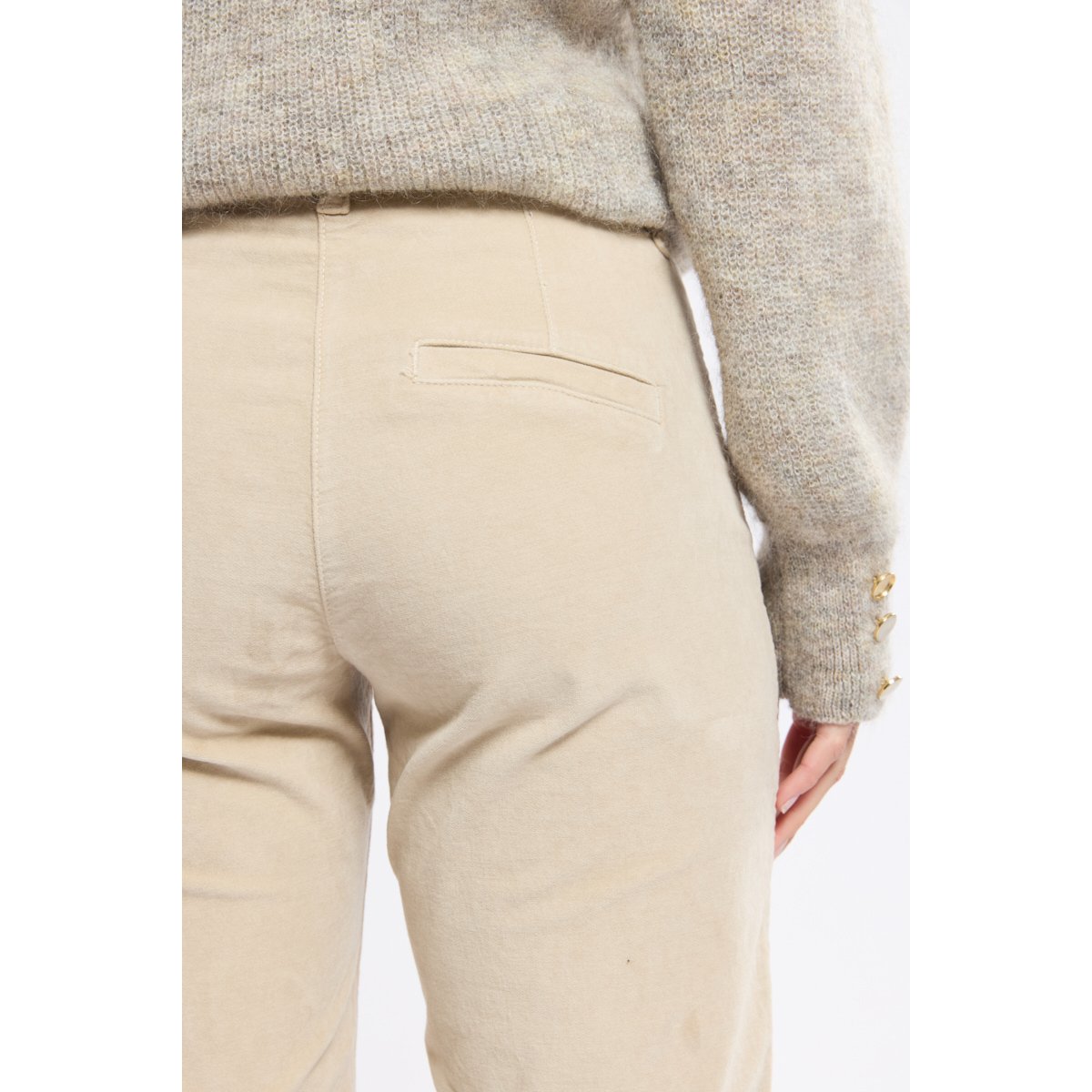 Pantalon coupe droite en coton white pepper, ARMOR-LUX