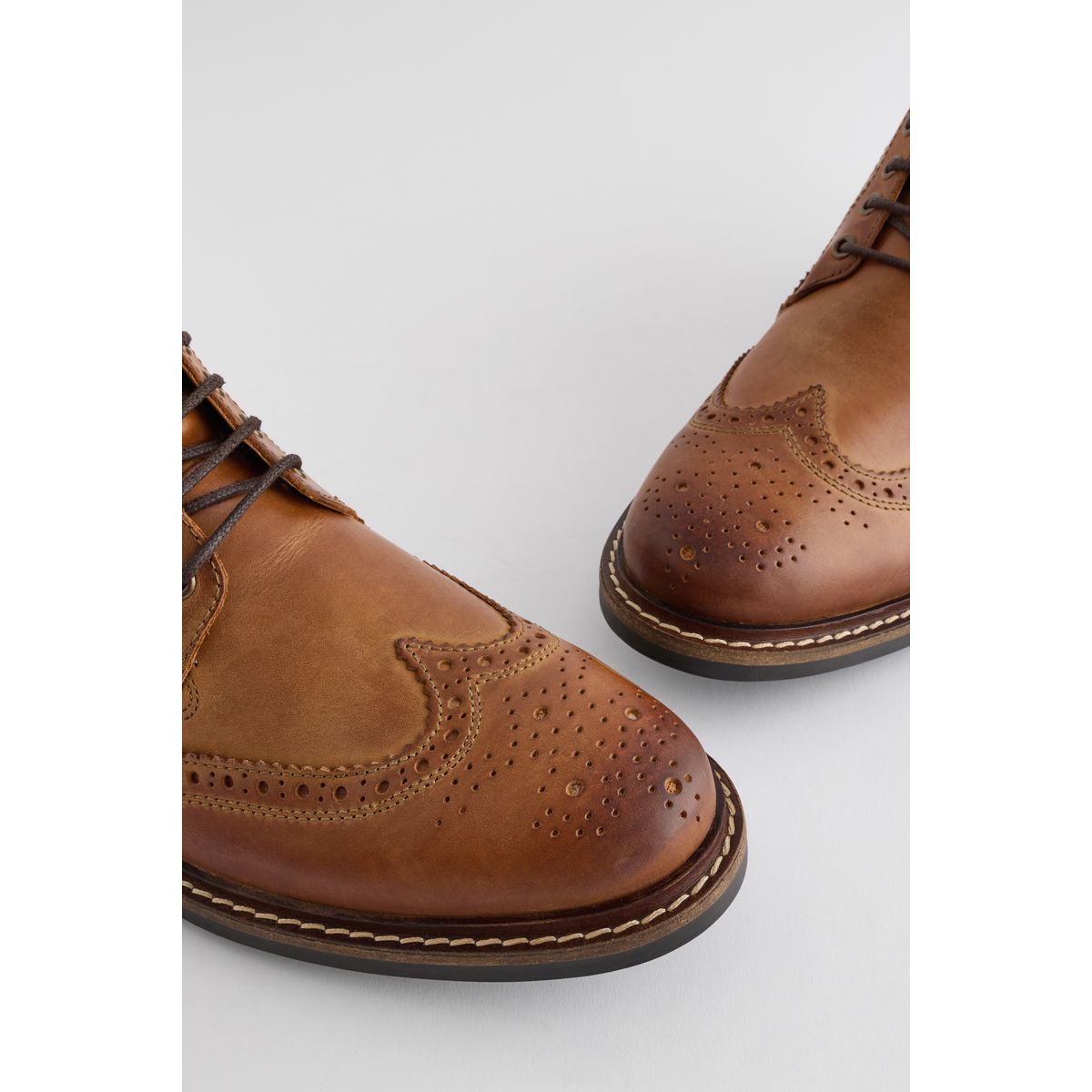 Bottines richelieu marron fauve, NEXT