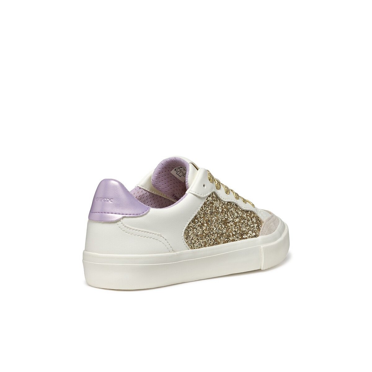 Emmeleny Canvas Breathable Trainers white/gold-coloured, GEOX
