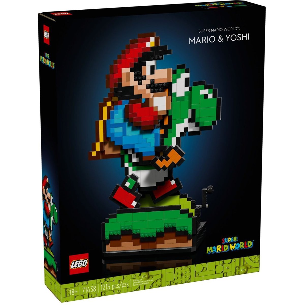 LEGO Super Mario - Set d'exposition Mario et Yoshi de Super Mario World - 71438 couleur unique, LEGO