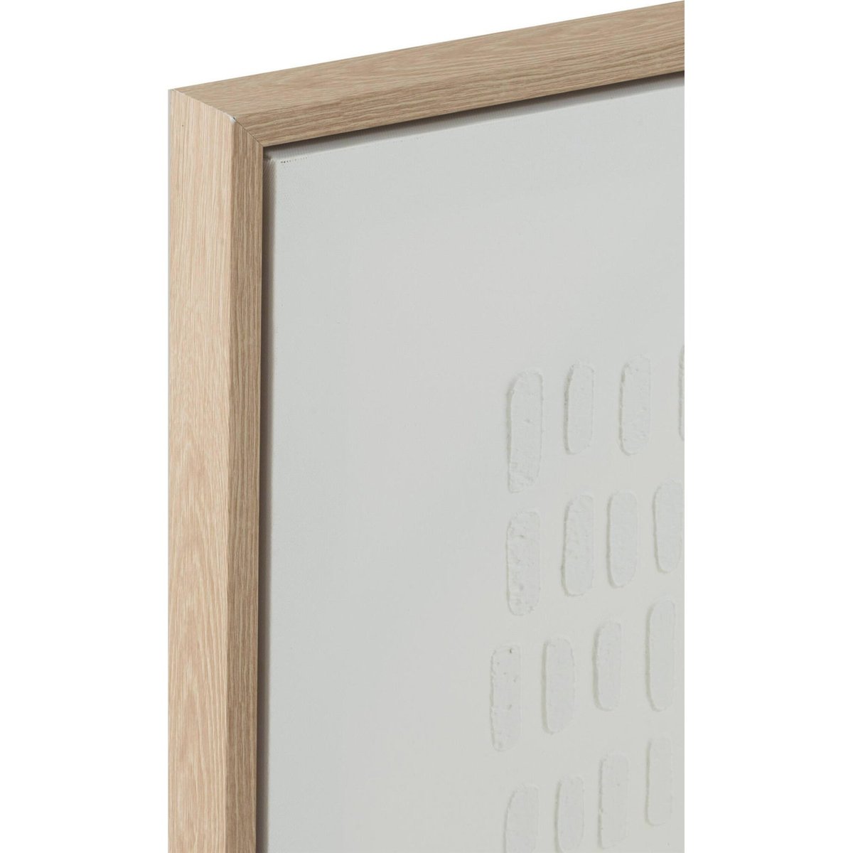 Tableau minimaliste en toile, Lot de 3 blanc et bois clair, RECOLLECTION