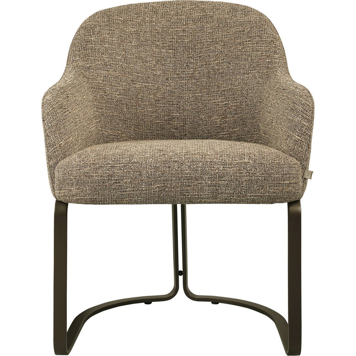 Chaise de repas en tweed ignifugé marron tweed, RECOLLECTION