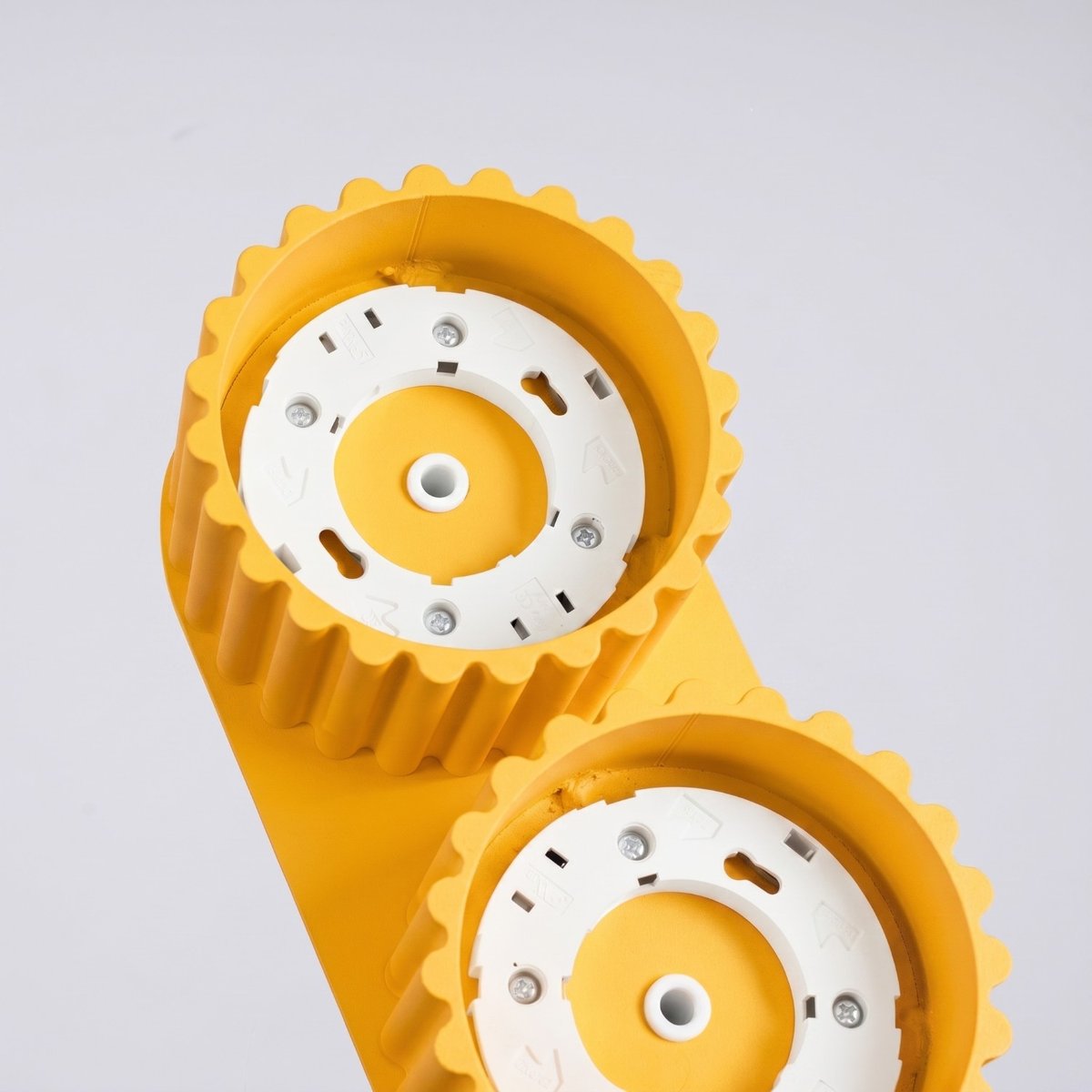 Plafonnier Aluminium Jaune Gx53 2 AURA jaune, EDEN