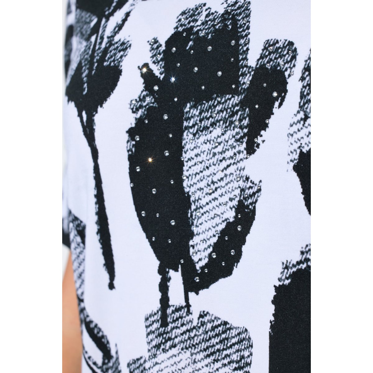 T-shirt en coton Pima noir, ULLA POPKEN