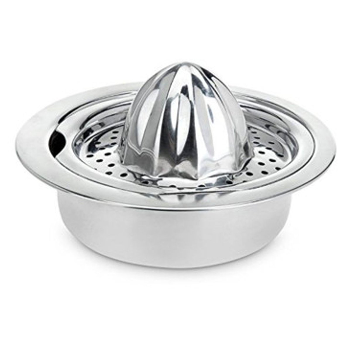Presse-agrumes manuel en acier inoxydable 16x16x6cm chrome/inox, WADIGA