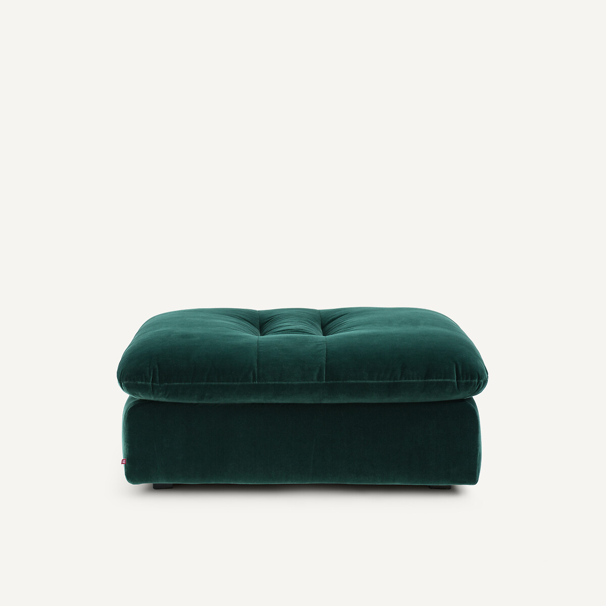 Repose-pieds modulable en velours, GIULIANO vert tsar, AM.PM