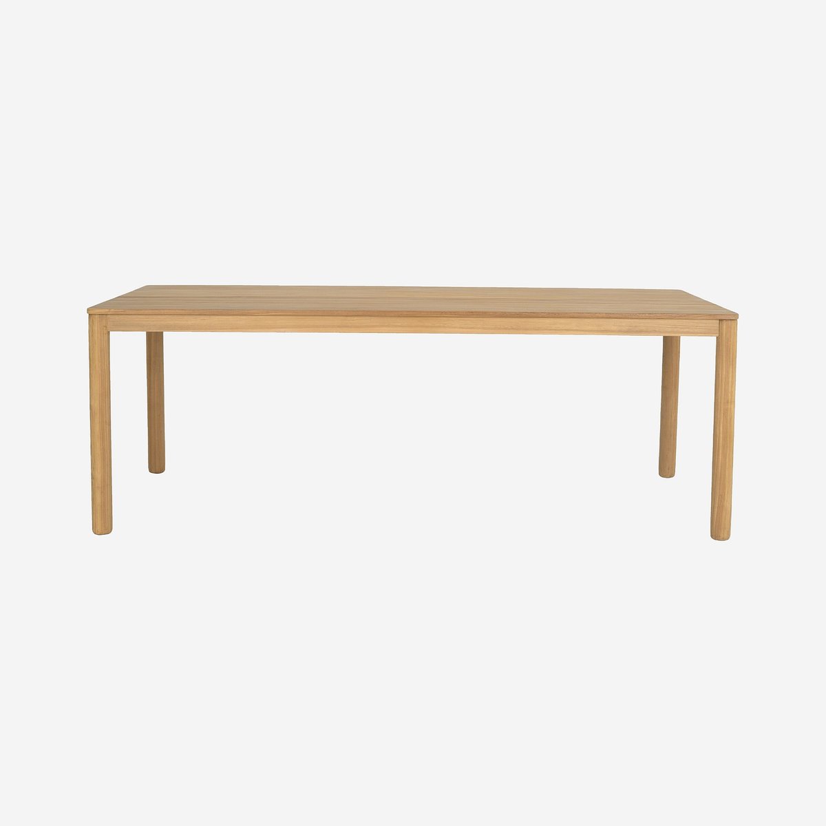 Table rectangulaire de jardin en teck massif FIGARI naturel clair, HABITAT