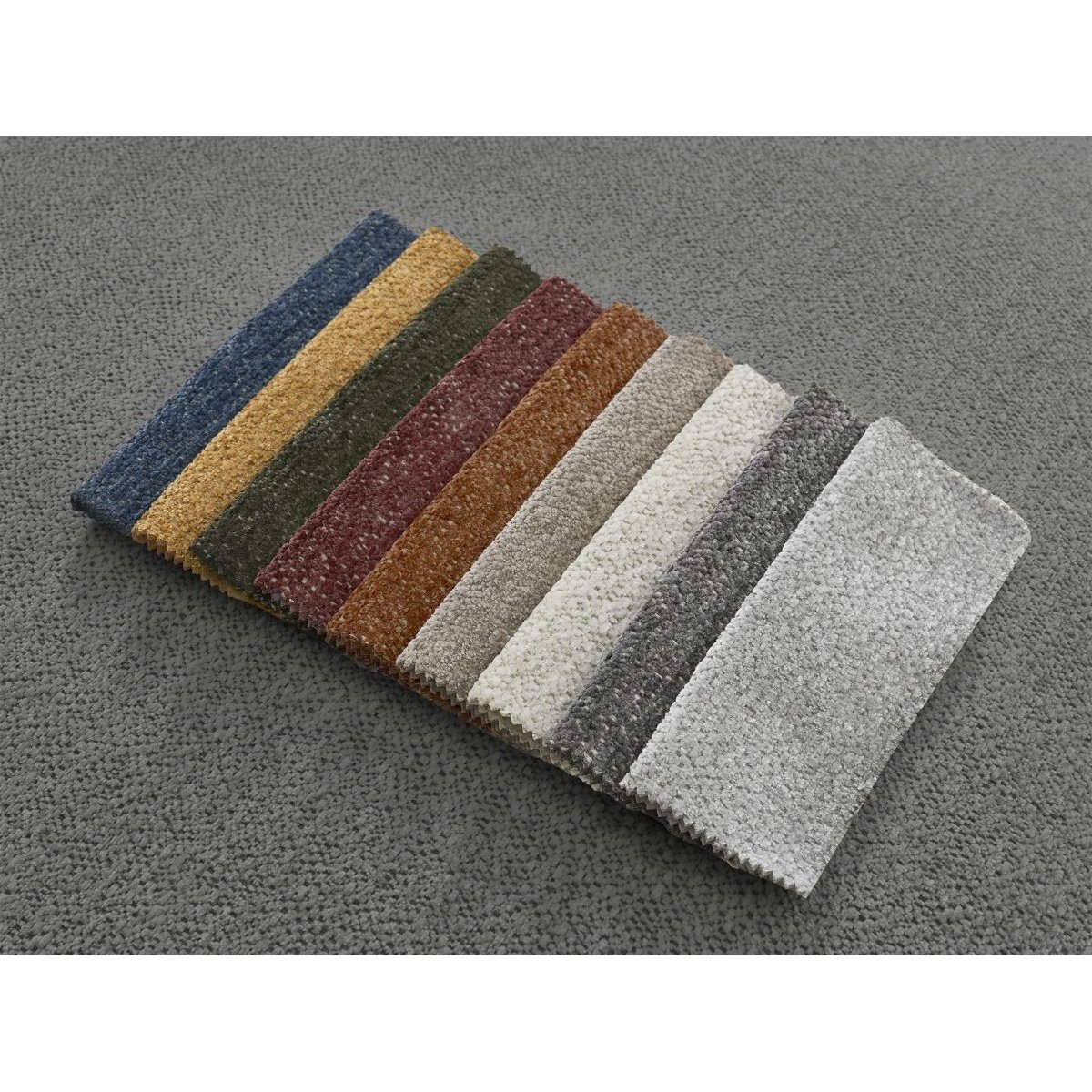 Canapé d'angle convertible 3 places en tissu chiné, ATILLA gris foncé, BOBOCHIC