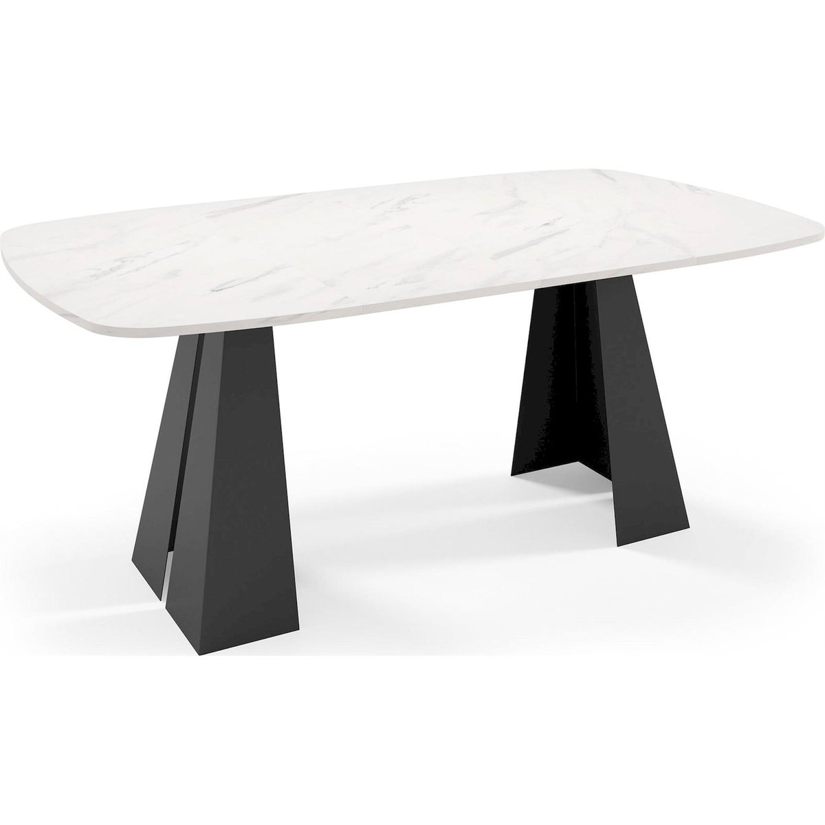 Table à manger extensible collection UNTERIC blanc, RECOLLECTION