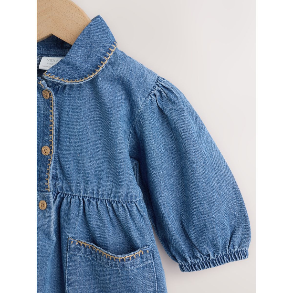 Barboteuse bébé bleu jean, NEXT