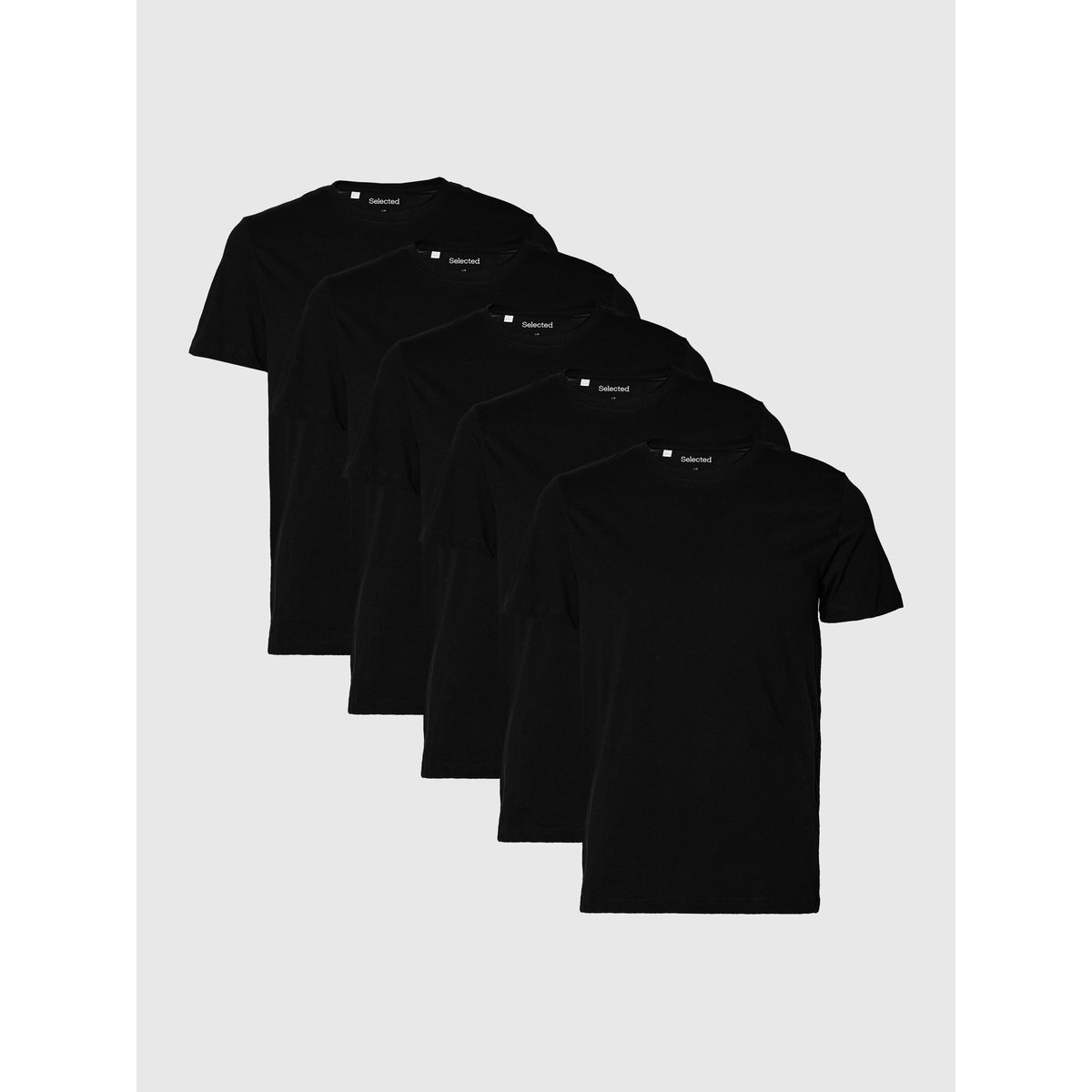 T-Shirt Ras Du Cou noir - black, SELECTED