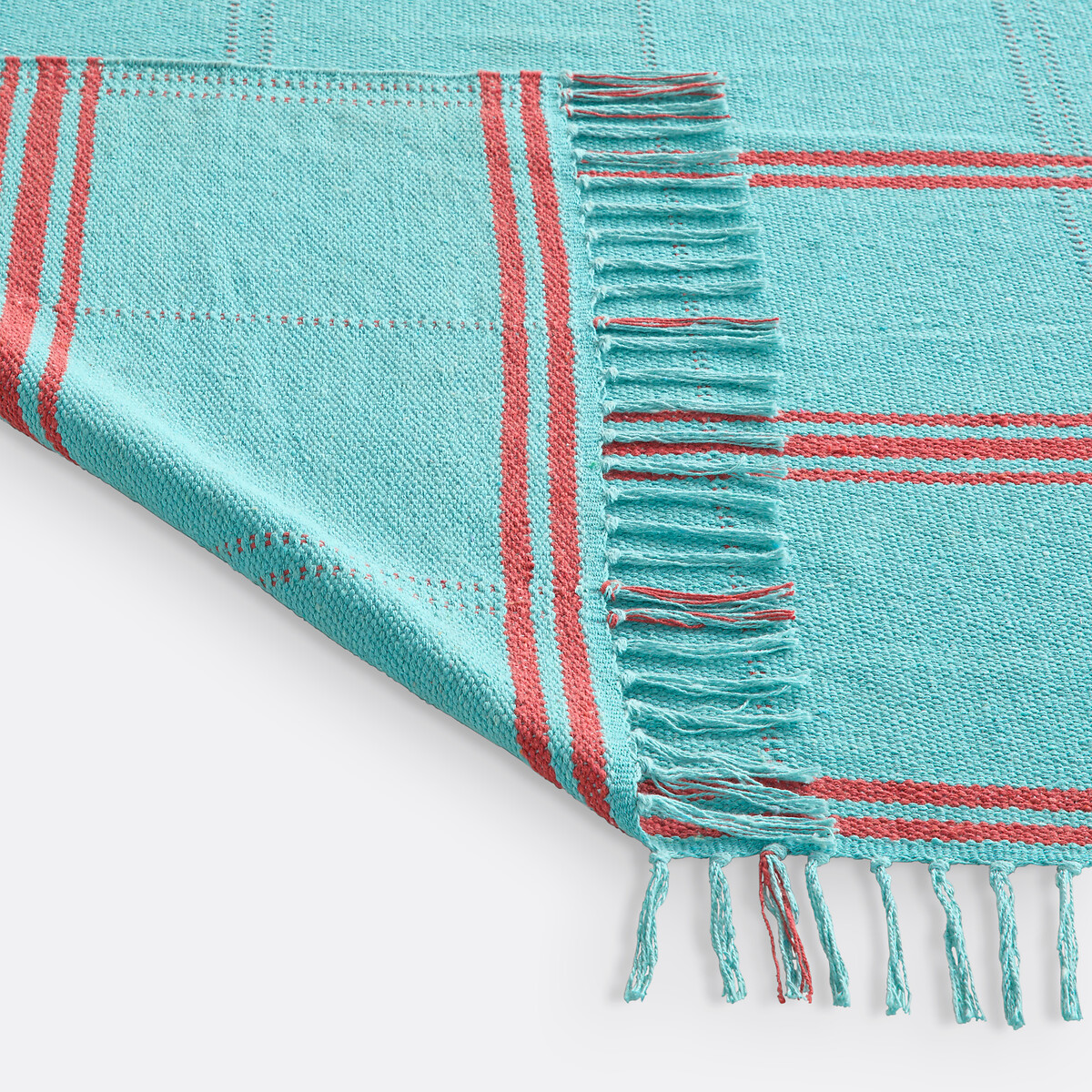 Teppich Ravelo, 58% recycelte Baumwolle bunt, LA REDOUTE INTERIEURS