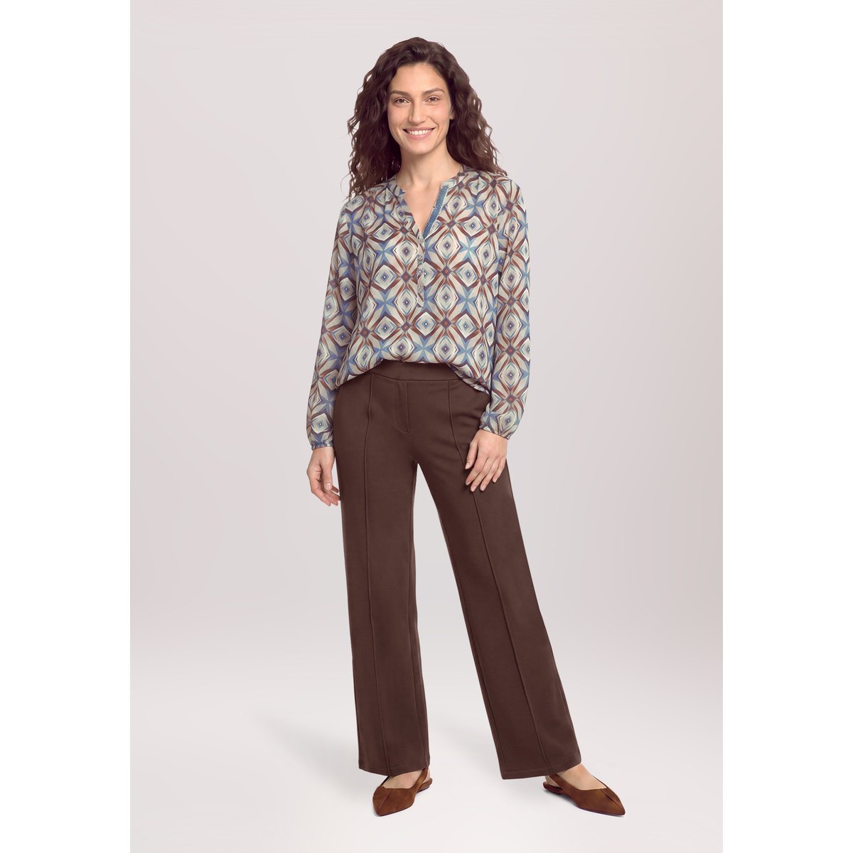 Blouse casual à motifs nature/blue, CARTOON