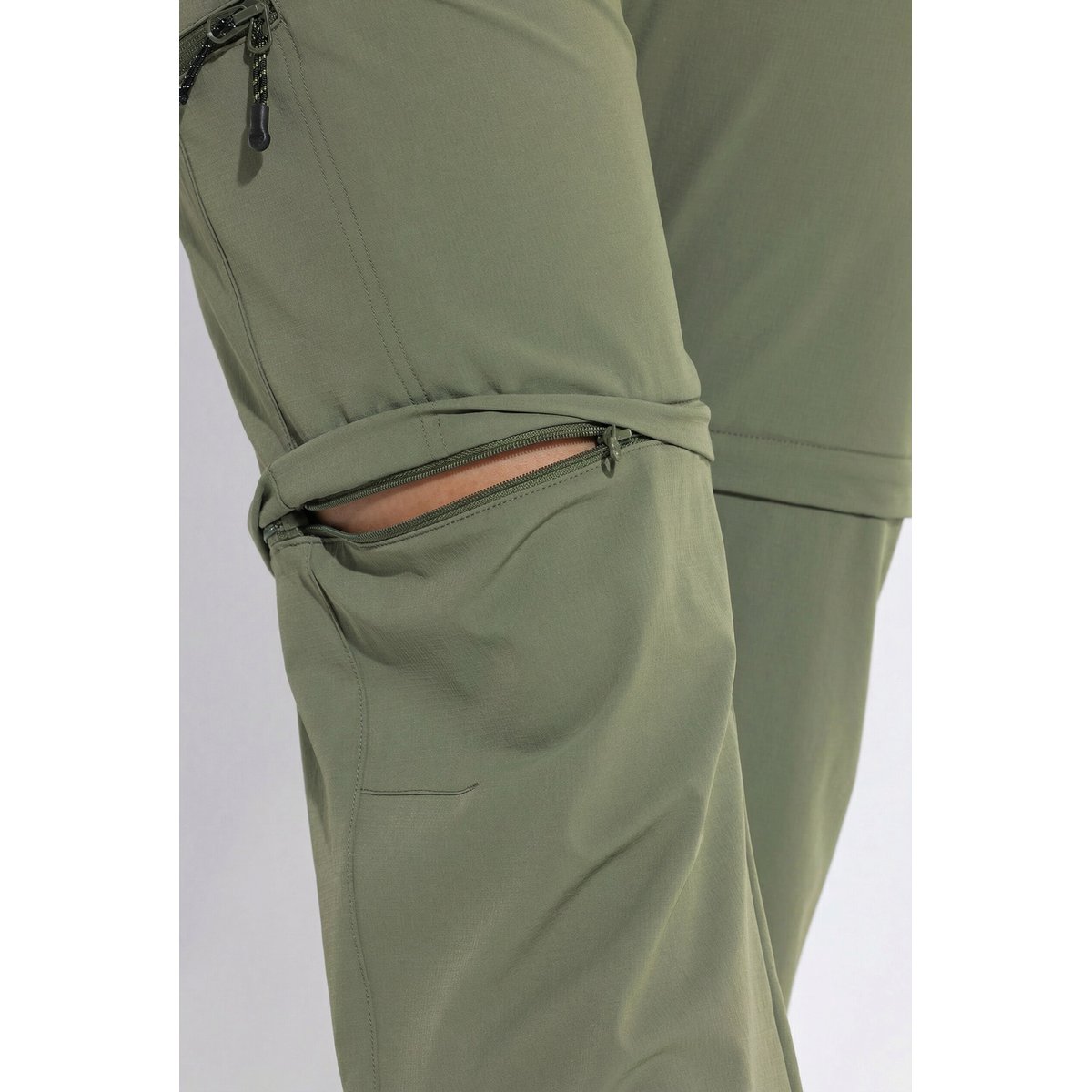 Pantalon technique, pochez zippée vert olive, ULLA POPKEN