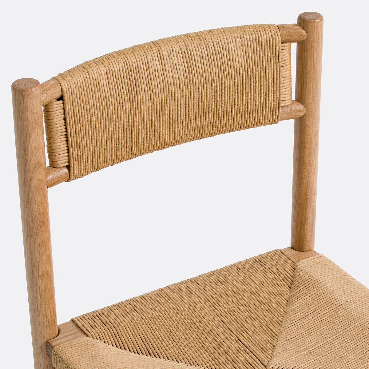 Lot 2 chaises chêne et corde de papier, Marrathy chêne, LA REDOUTE INTERIEURS