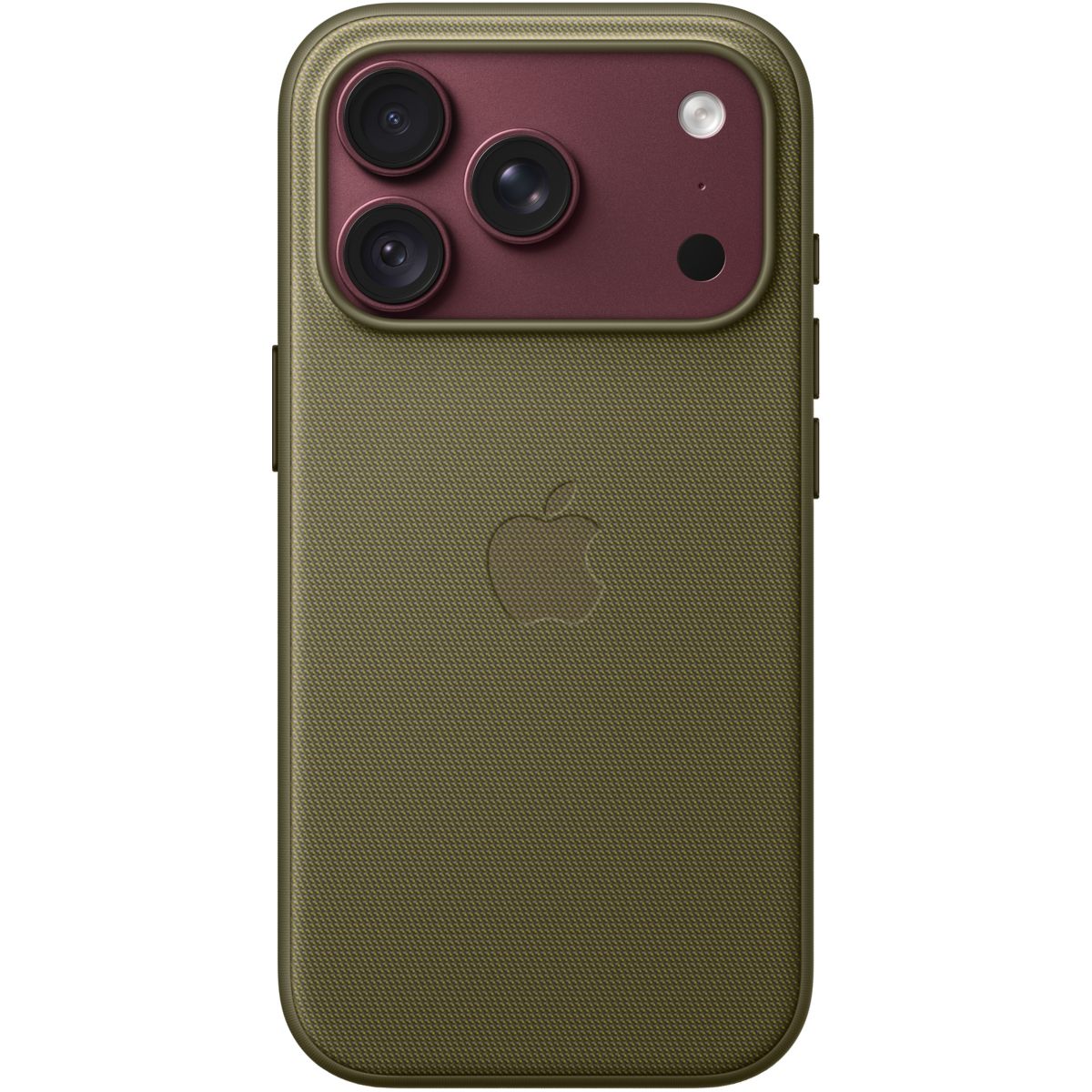 Coque iPhone 18 Pro TechWoven Olive Magsafe couleur unique, APPLE