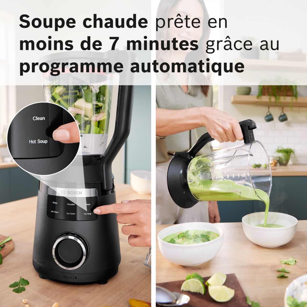 Blender VitaPower Série 6 - Noir MMB6654B couleur unique, BOSCH