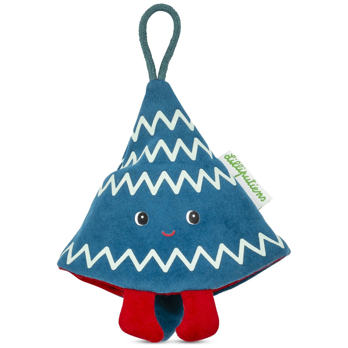 Lutin de Noël à suspendre rouge, bleu, blanc, LILLIPUTIENS