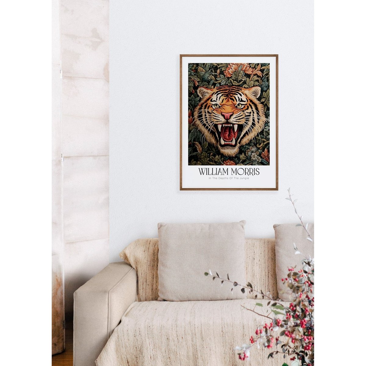 Affiche William Morris n°2 blanc, L'AFFICHERIE
