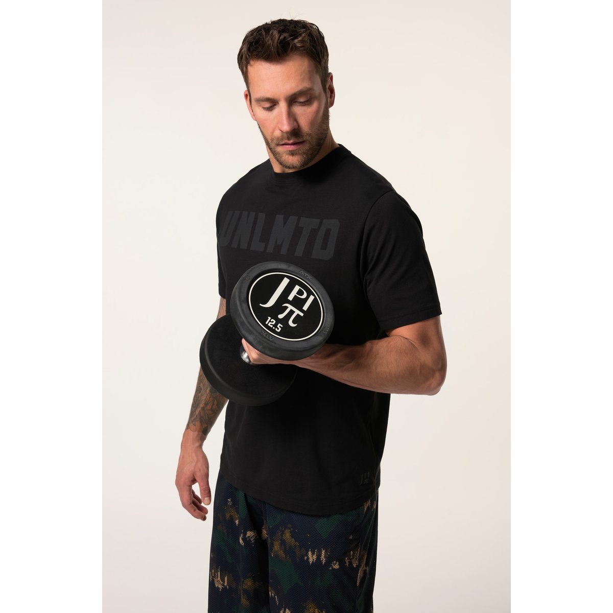 T-shirt, manches courtes, collection Fitness noir, JP1880