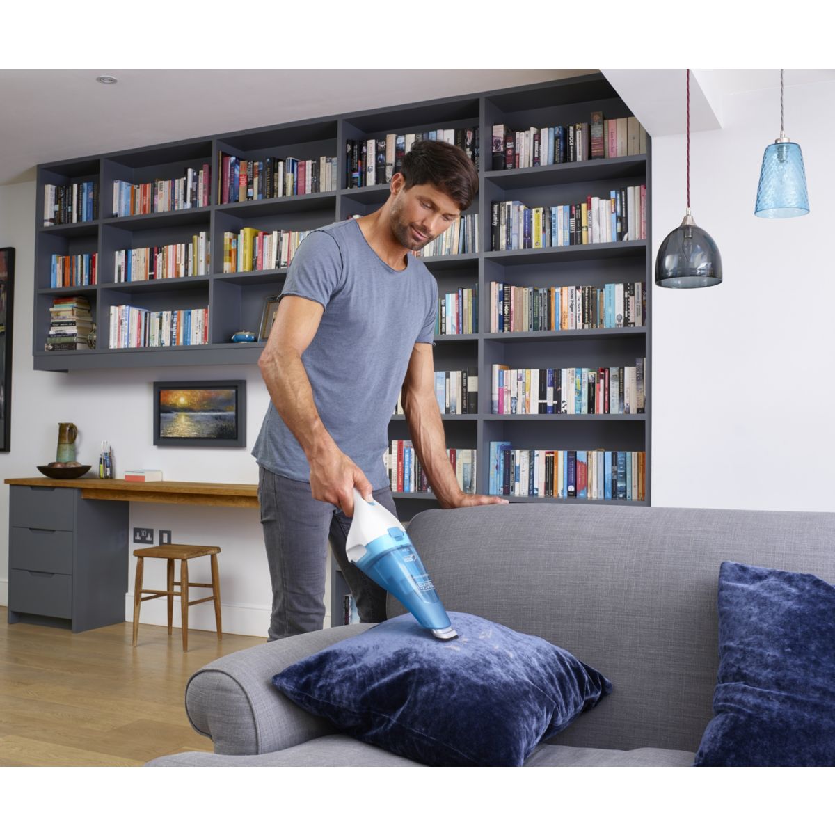 Aspirateur main WDC115WA Dustbuster bleu, BLACK & DECKER