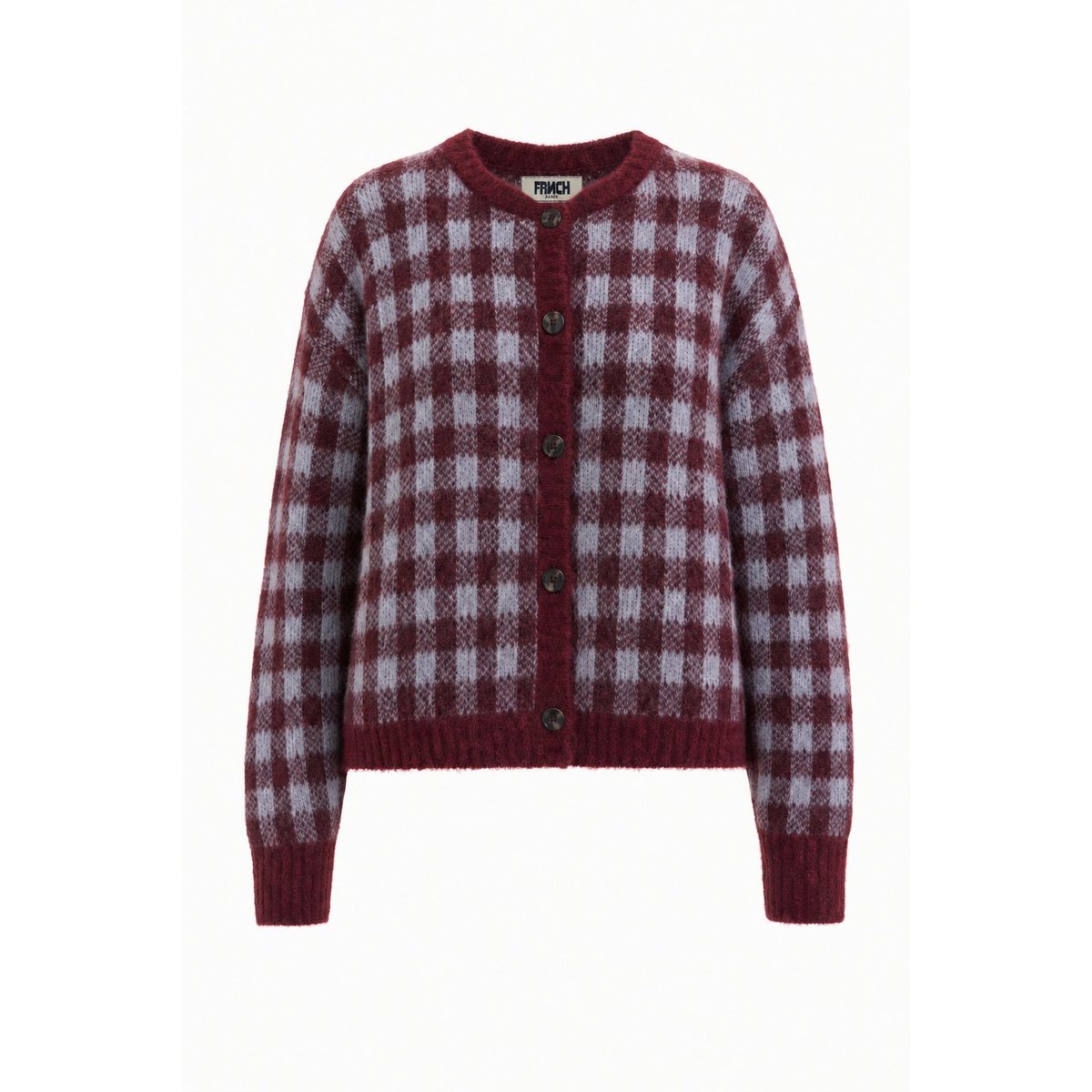 Cardigan Aomori en mohair AOMORI bordeaux, FRNCH