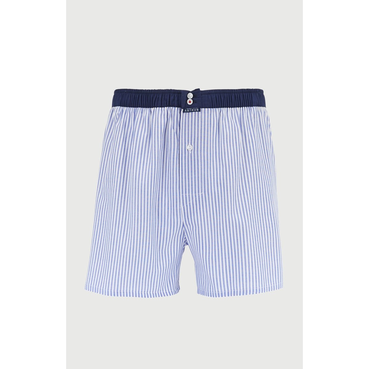 Caleçon en coton, avec suspensoir n°004 bleu, ARTHUR